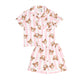 Huxbaby Huxbear Stripe Pjs Strawberry Creme | Almond Milk