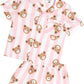 Huxbaby Huxbear Stripe Pjs Strawberry Creme | Almond Milk