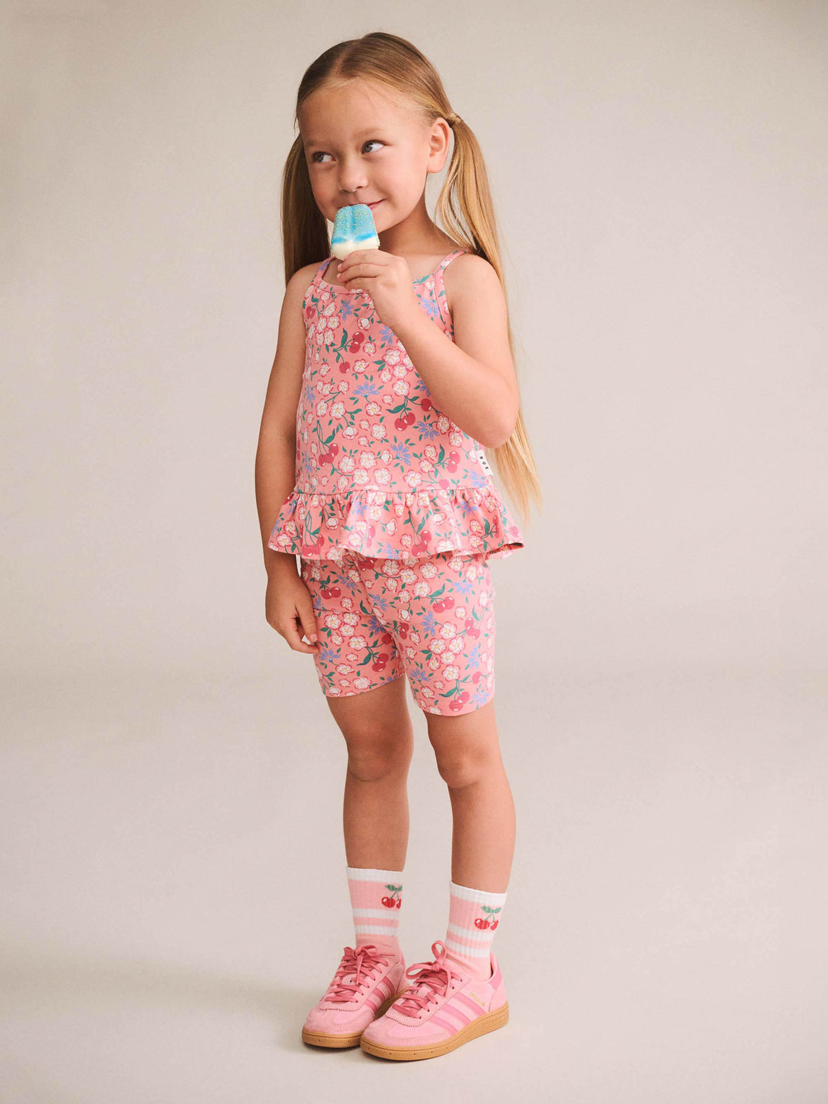 Huxbaby Tropical Cherry Floral 2pc Set