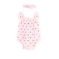 Huxbaby I Heart You Pointelle Bubble Romper & Headband
