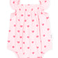 Huxbaby I Heart You Pointelle Bubble Romper & Headband