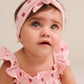 Huxbaby I Heart You Pointelle Bubble Romper & Headband