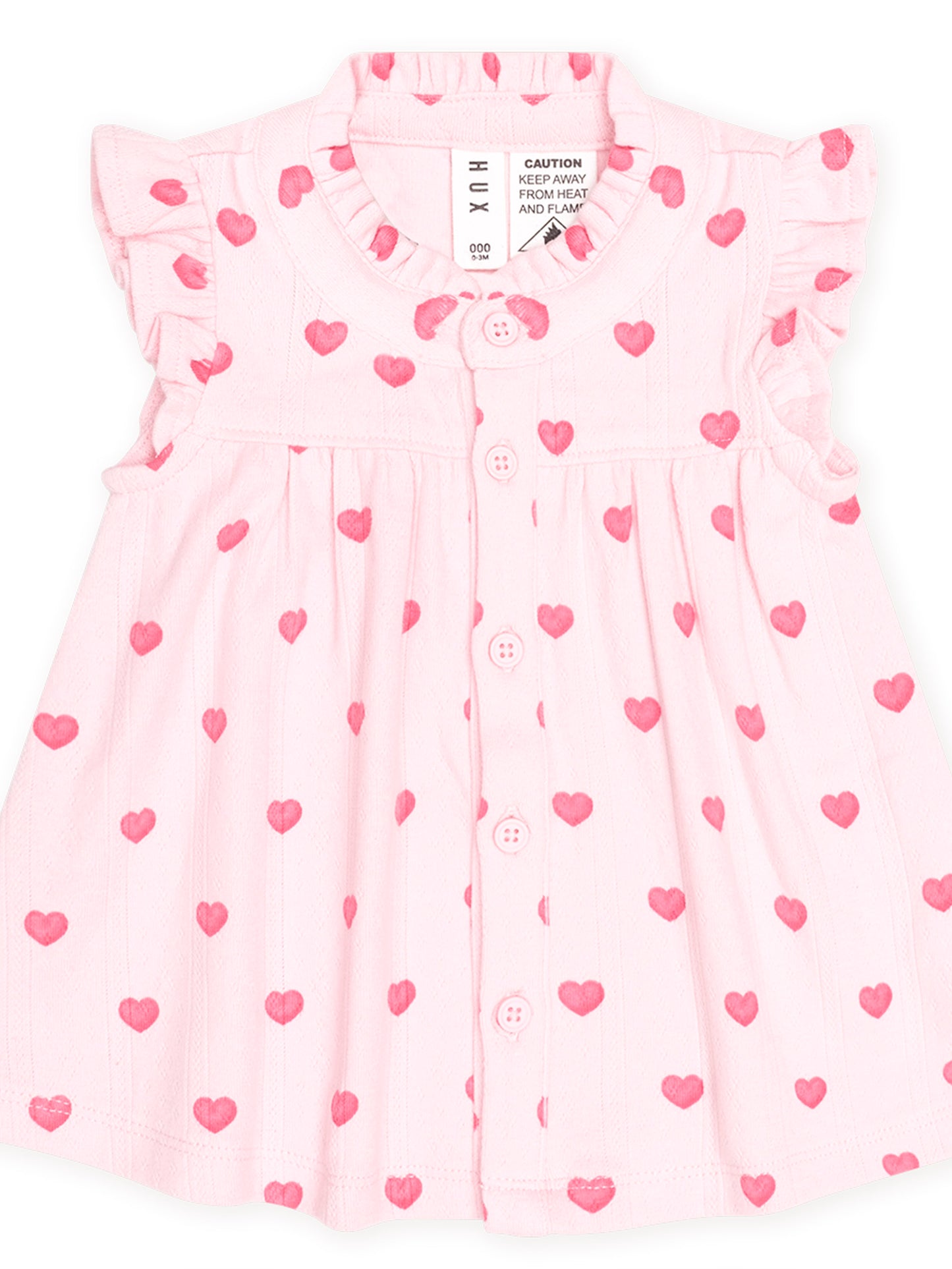 Huxbaby I Heart You Pointelle 2pc Set