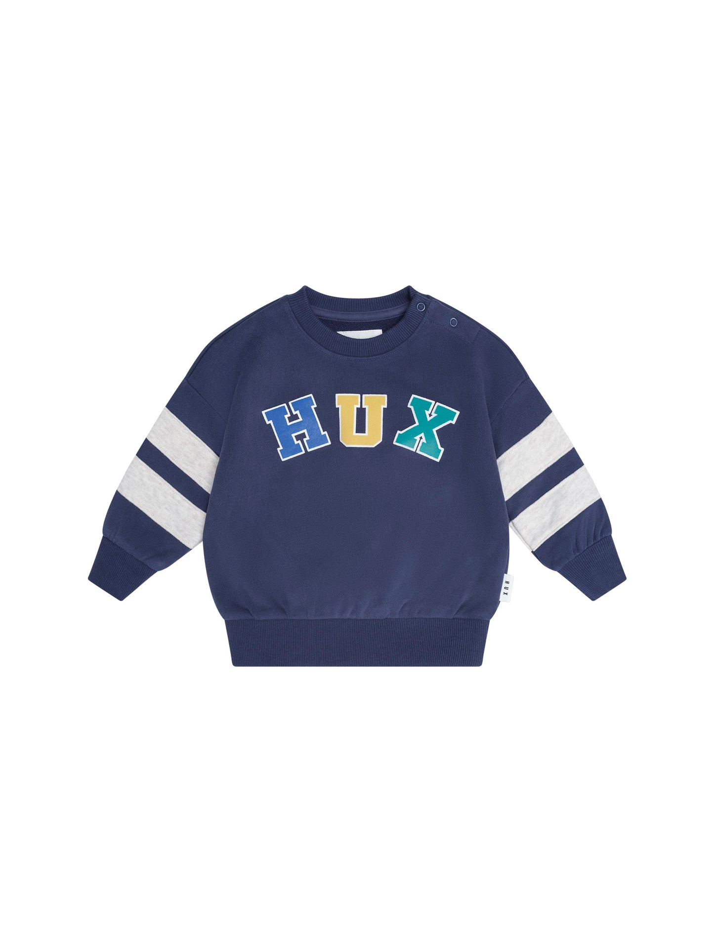Huxbaby Hux Flocked Spliced Sweartshirt Navy