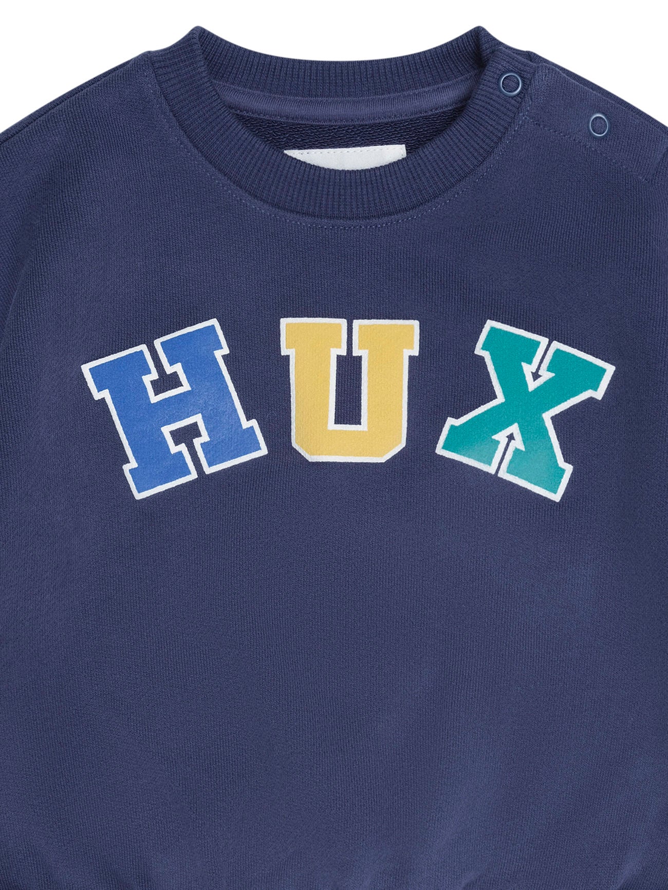 Huxbaby Hux Flocked Spliced Sweartshirt Navy