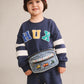 Huxbaby Hux Flocked Spliced Sweartshirt Navy