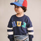 Huxbaby Hux Flocked Spliced Sweartshirt Navy