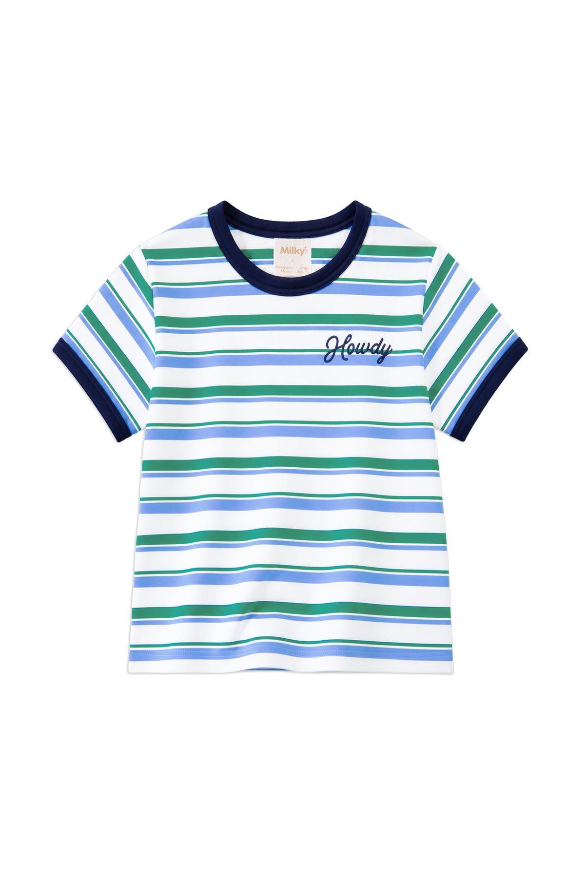 Milky Howdy Stripe Tee