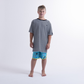Hello Stranger Holiday Stripe Short Sleeve Tee Black White Stripe