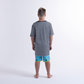 Hello Stranger Holiday Stripe Short Sleeve Tee Black White Stripe