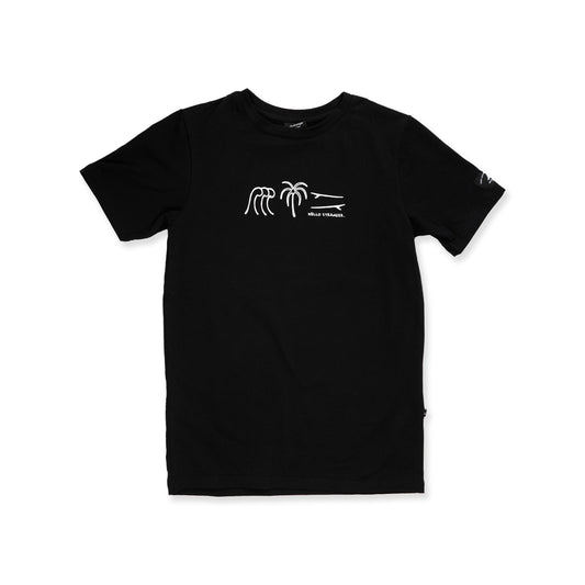 Hello Stranger Protect Our Ocean Short Sleeve Tee Black White