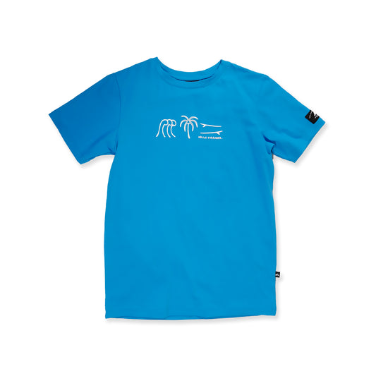 Hello Stranger Protect Our Ocean Short Sleeve Tee Blue