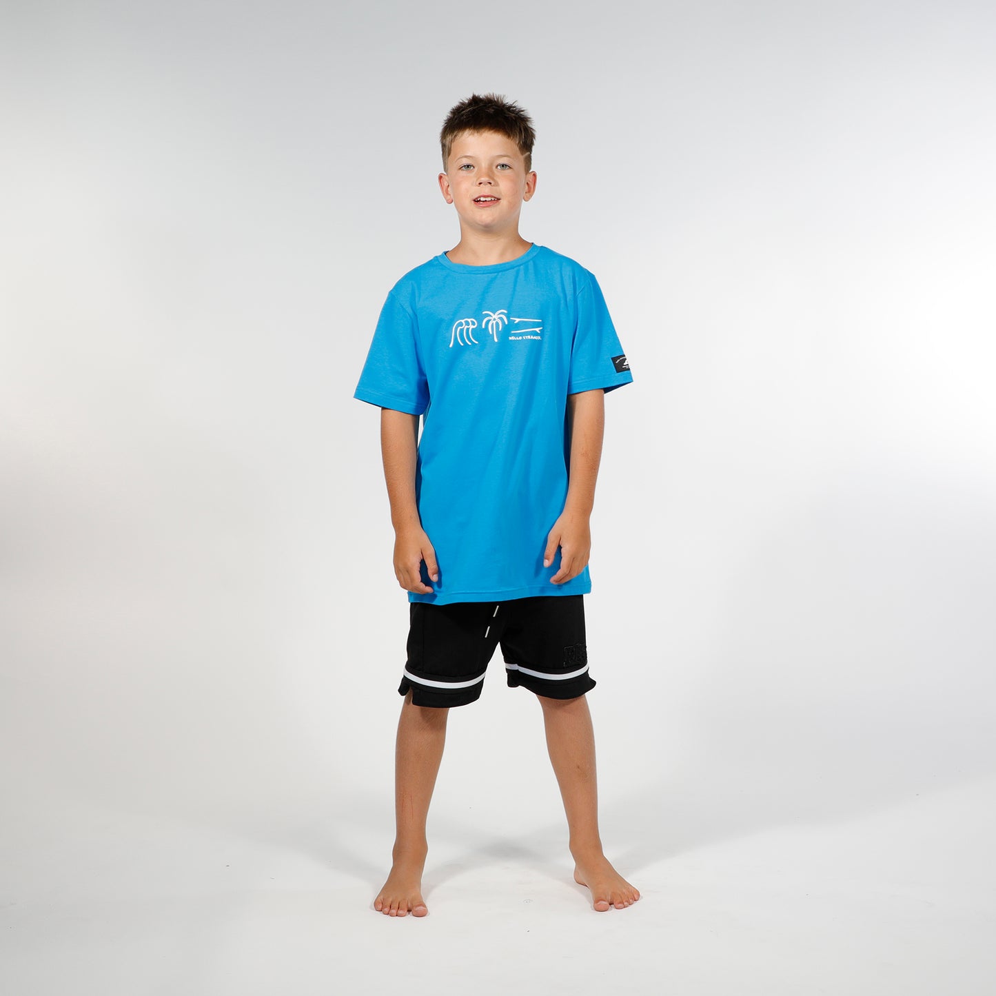 Hello Stranger Protect Our Ocean Short Sleeve Tee Blue