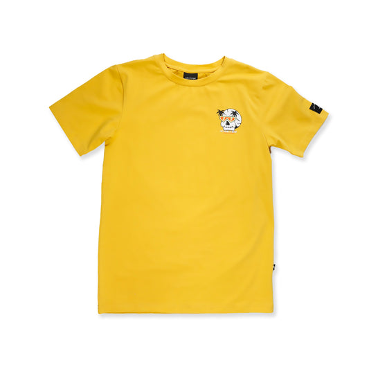 Hello Stranger The Future Is Bright Short Sleeve Tee Yellow