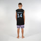 Hello Stranger Baller Muscle Tee Black Purple