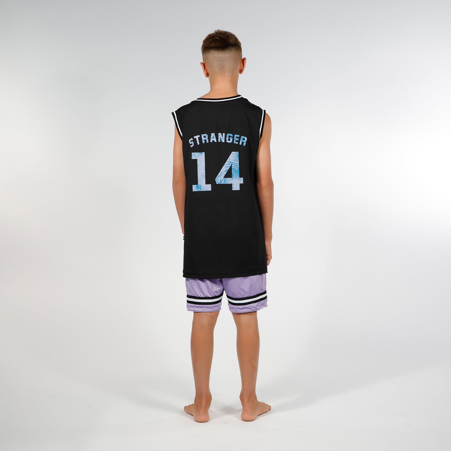 Hello Stranger Baller Muscle Tee Black Purple