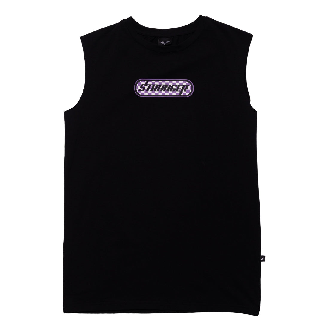 Hello Stranger Stranger Muscle Tee Black