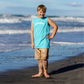 Hello Stranger On Vacation Muscle Tee Turquoise