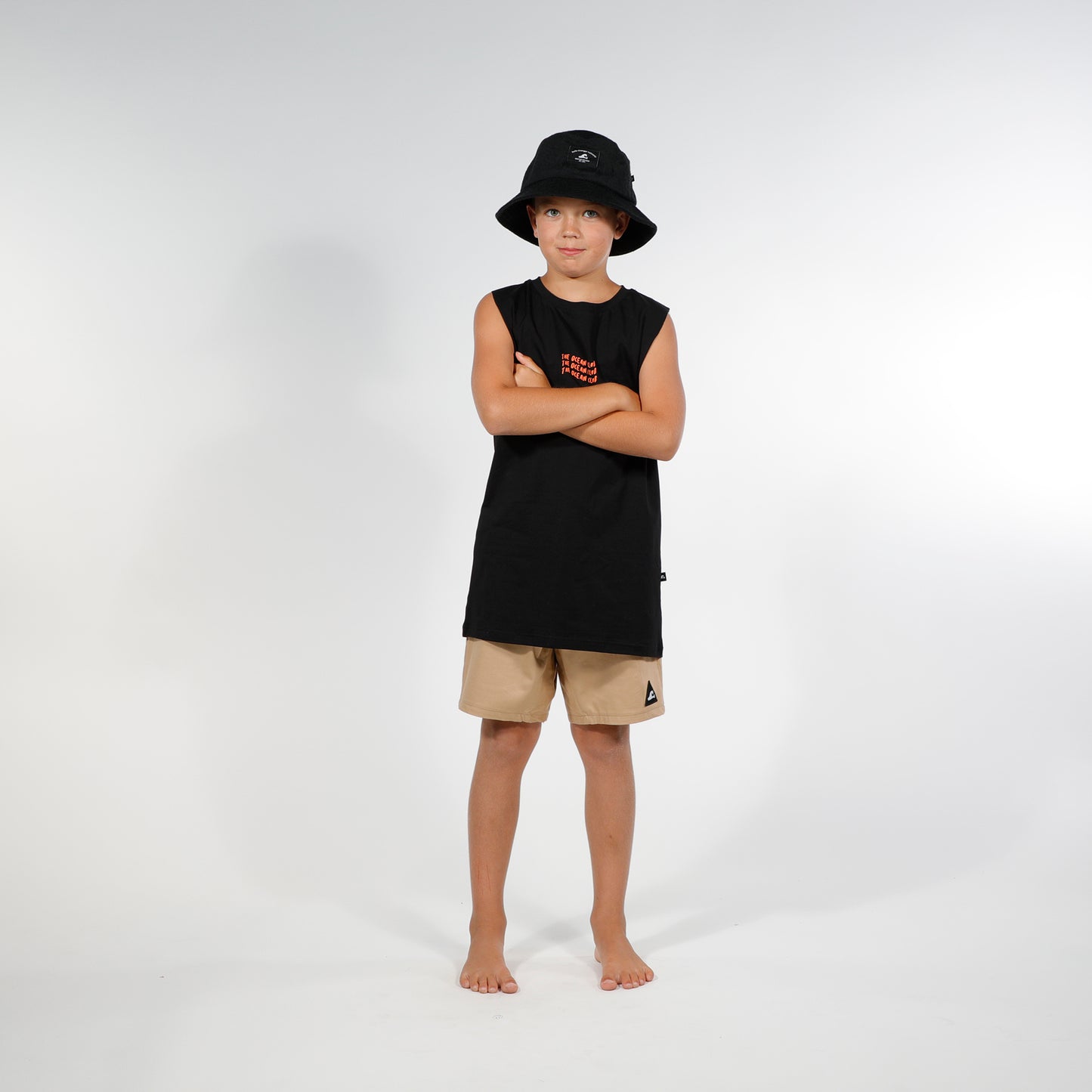 Hello Stranger The Ocean Club Muscle Tee Black