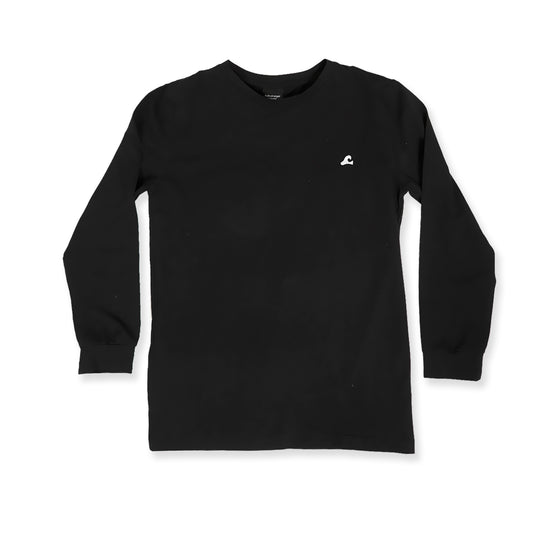 Hello Stranger Explorer Long Sleeve Tee Black