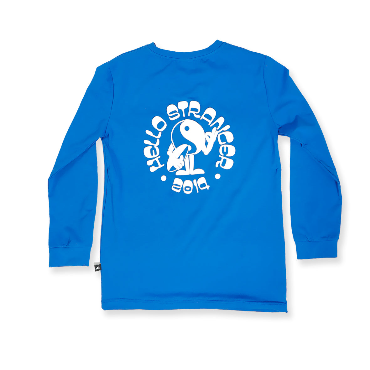 Hello Stranger Peaceman Long Sleeve Tee Blue