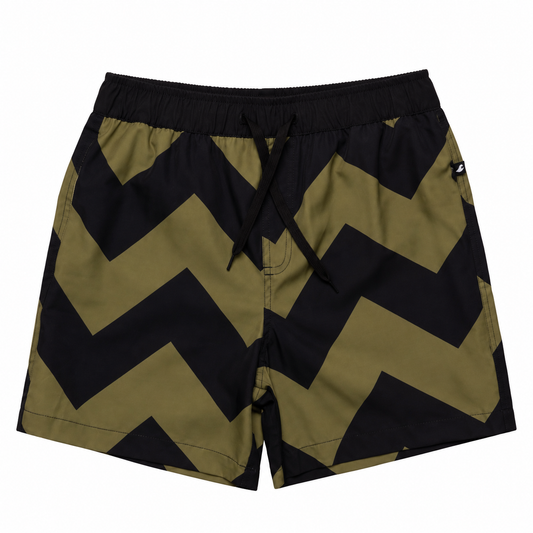 Hello Stranger Break Board Short Khaki Black