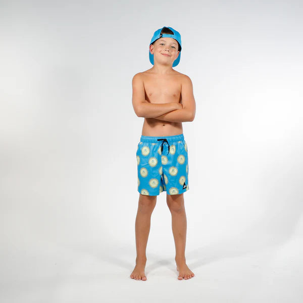 Hello Stranger Sun Board Short Blue