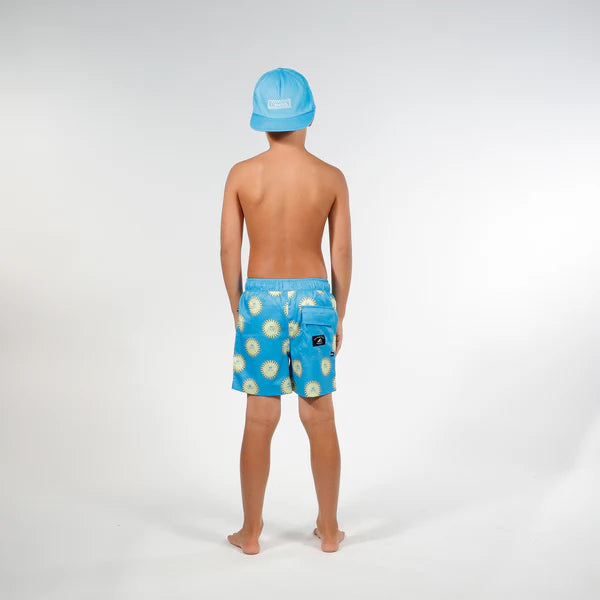 Hello Stranger Sun Board Short Blue