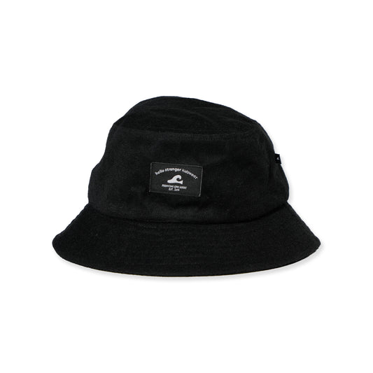 Hello Stranger Bucket Hat Black