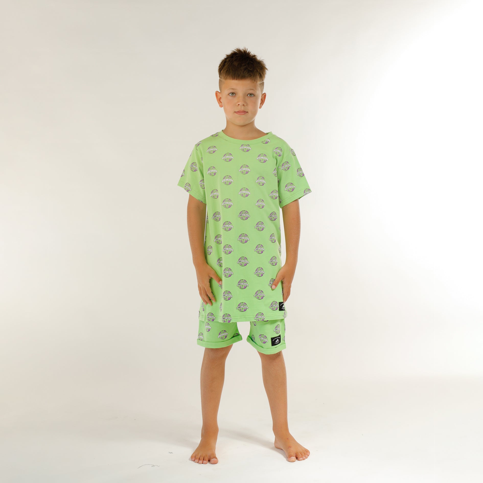 Hello Stranger Boys Summer PJs Lime – Little Trooper Limited