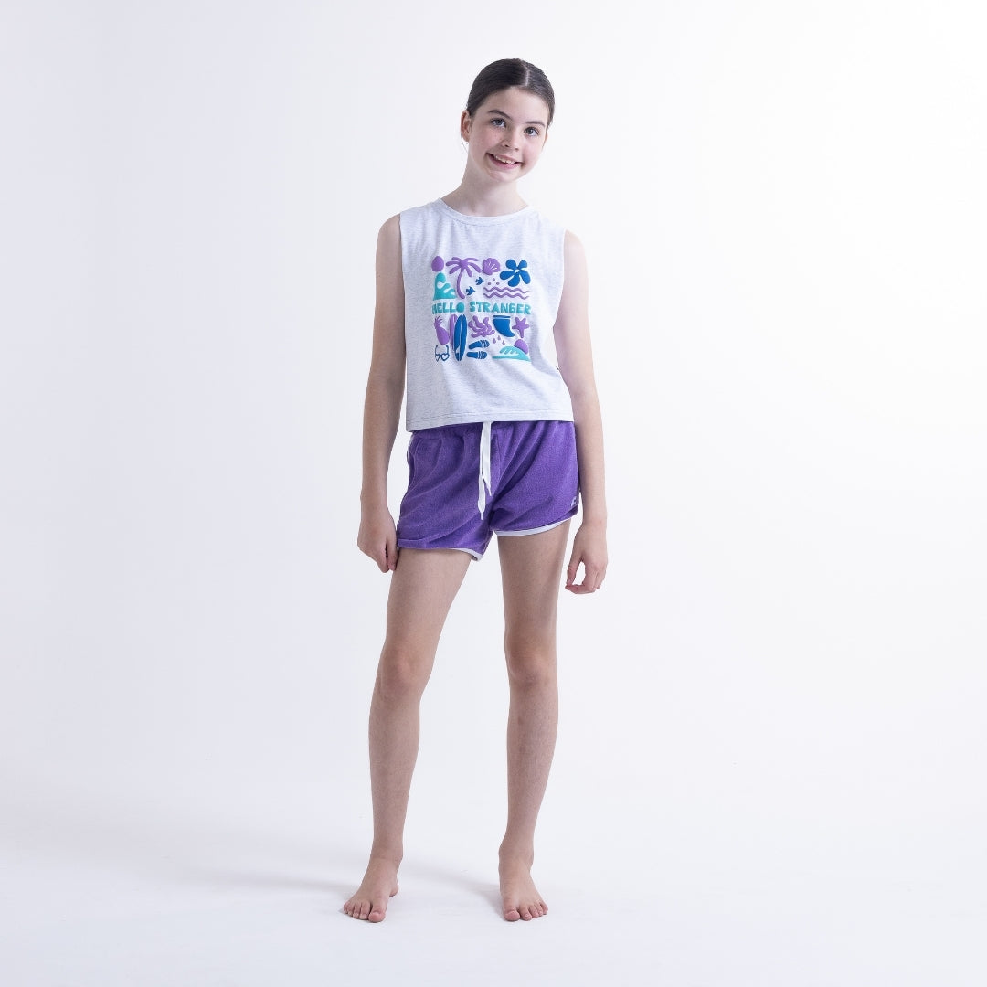 Hello Stranger Coast Short Purple