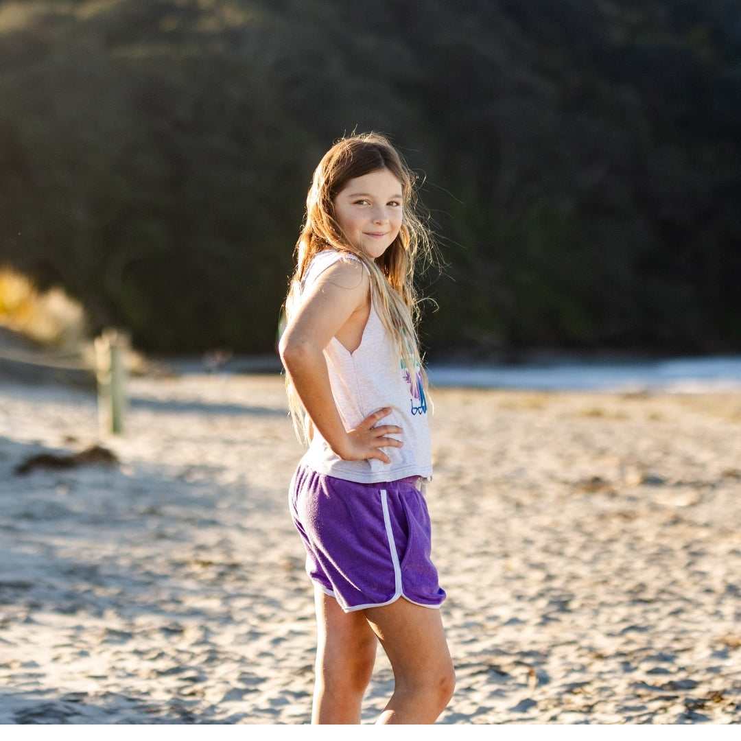 Hello Stranger Coast Short Purple
