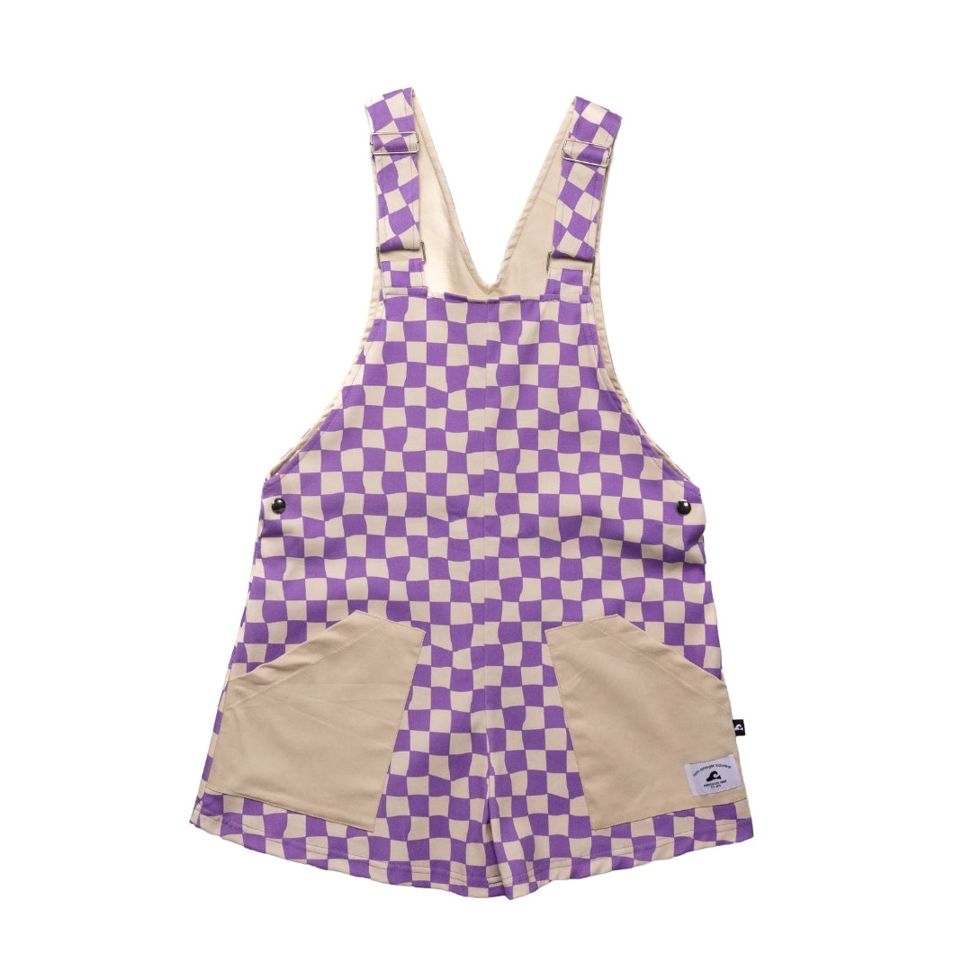 Hello Stranger Overalls Oat Purple