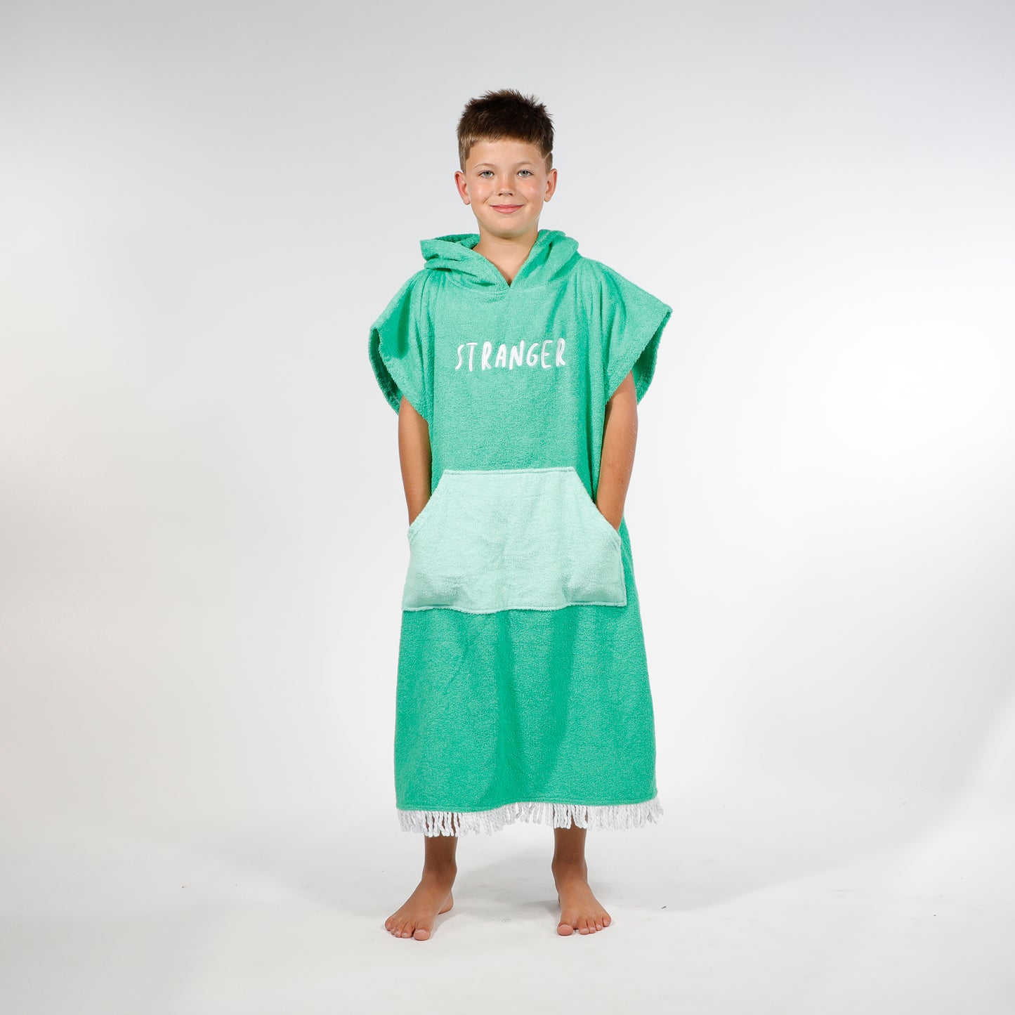 Hello Stranger Poncho Towel Green Green