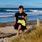 Hello Stranger Poncho Towel Black | Lime