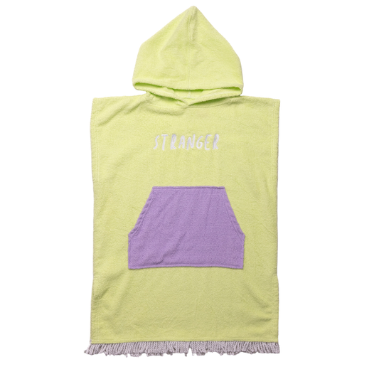 Hello Stranger Poncho Towel Lime | Purple