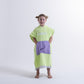 Hello Stranger Poncho Towel Lime | Purple