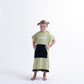 Hello Stranger Poncho Towel Pear Green | Black