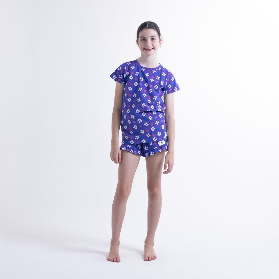 Hello Stranger Summer PJs Purple Floral