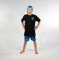 Hello Stranger Varsity Short Blue