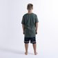 Hello Stranger Varsity Short Black Grey Check