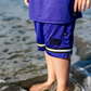 Hello Stranger Varsity Short Purple