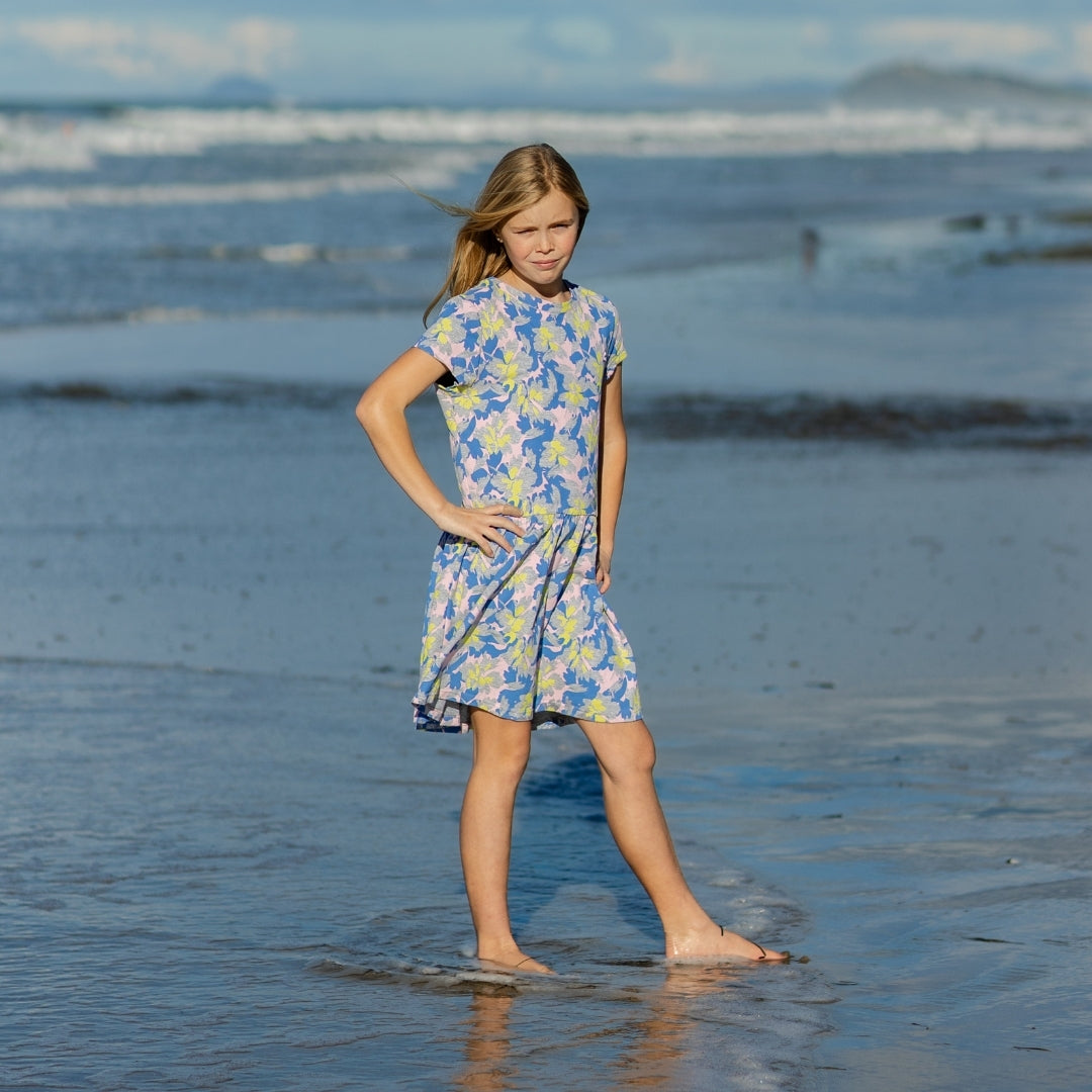 Hello Stranger Palma Dress Island Vibes Hawaii Print