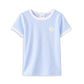 Milky Ice Blue Rib Tee