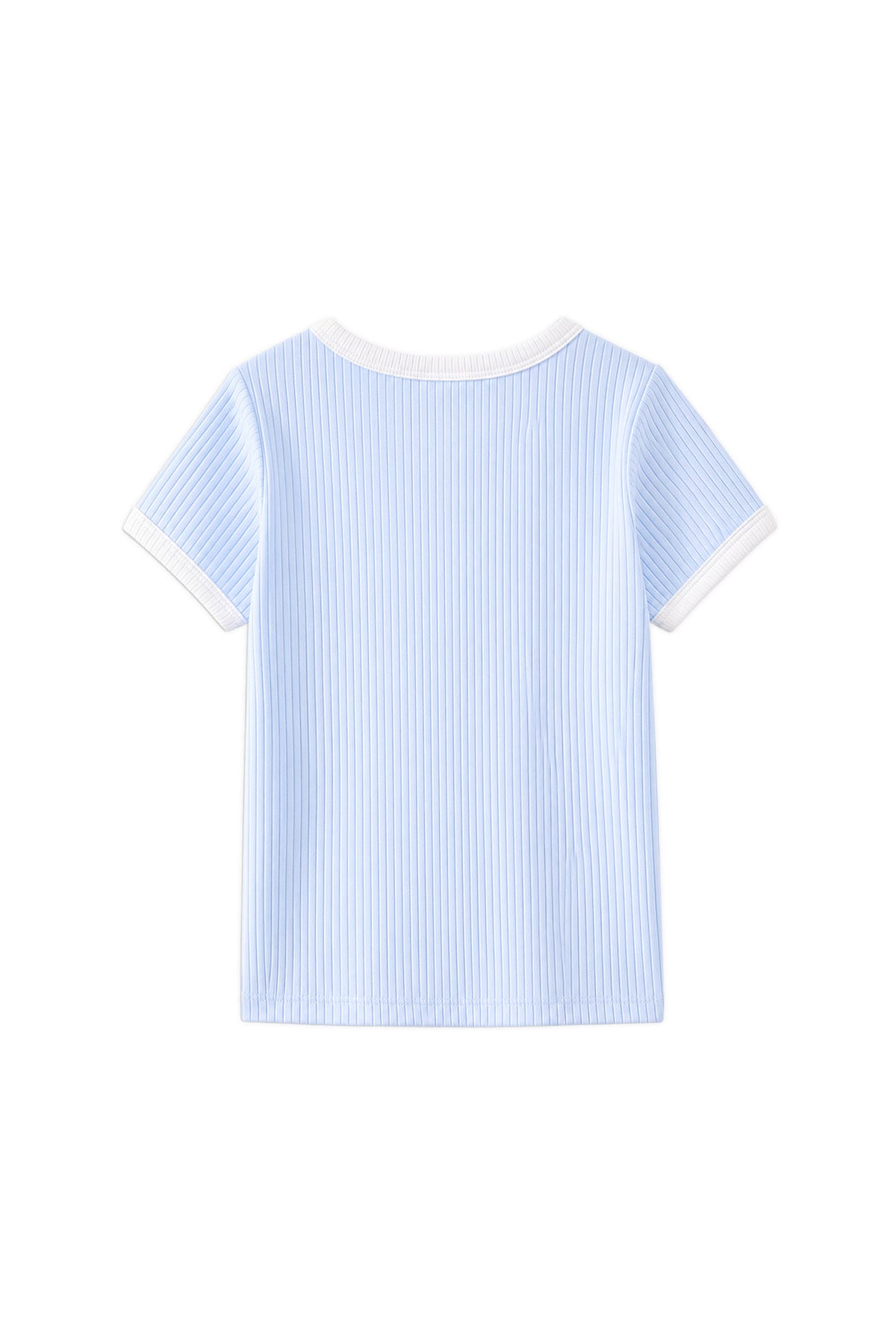Milky Ice Blue Rib Tee