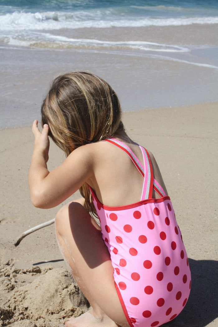 Milky Polka Dot Swimsuit