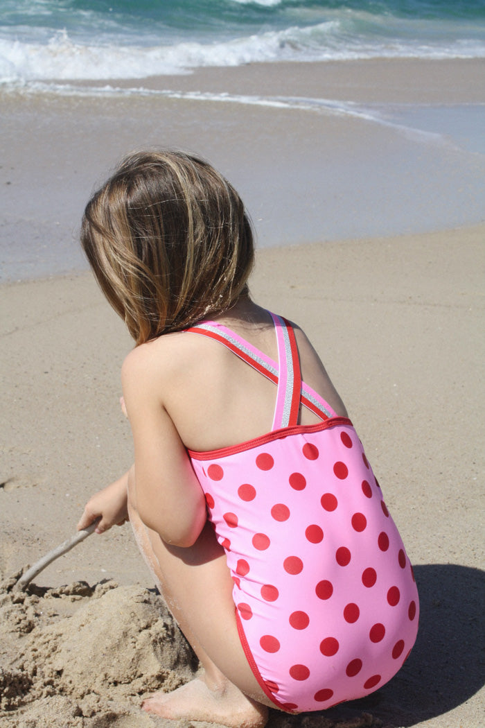 Milky Polka Dot Swimsuit