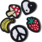 Jibbitz Peace and Love Tufted Patch 5 Pack