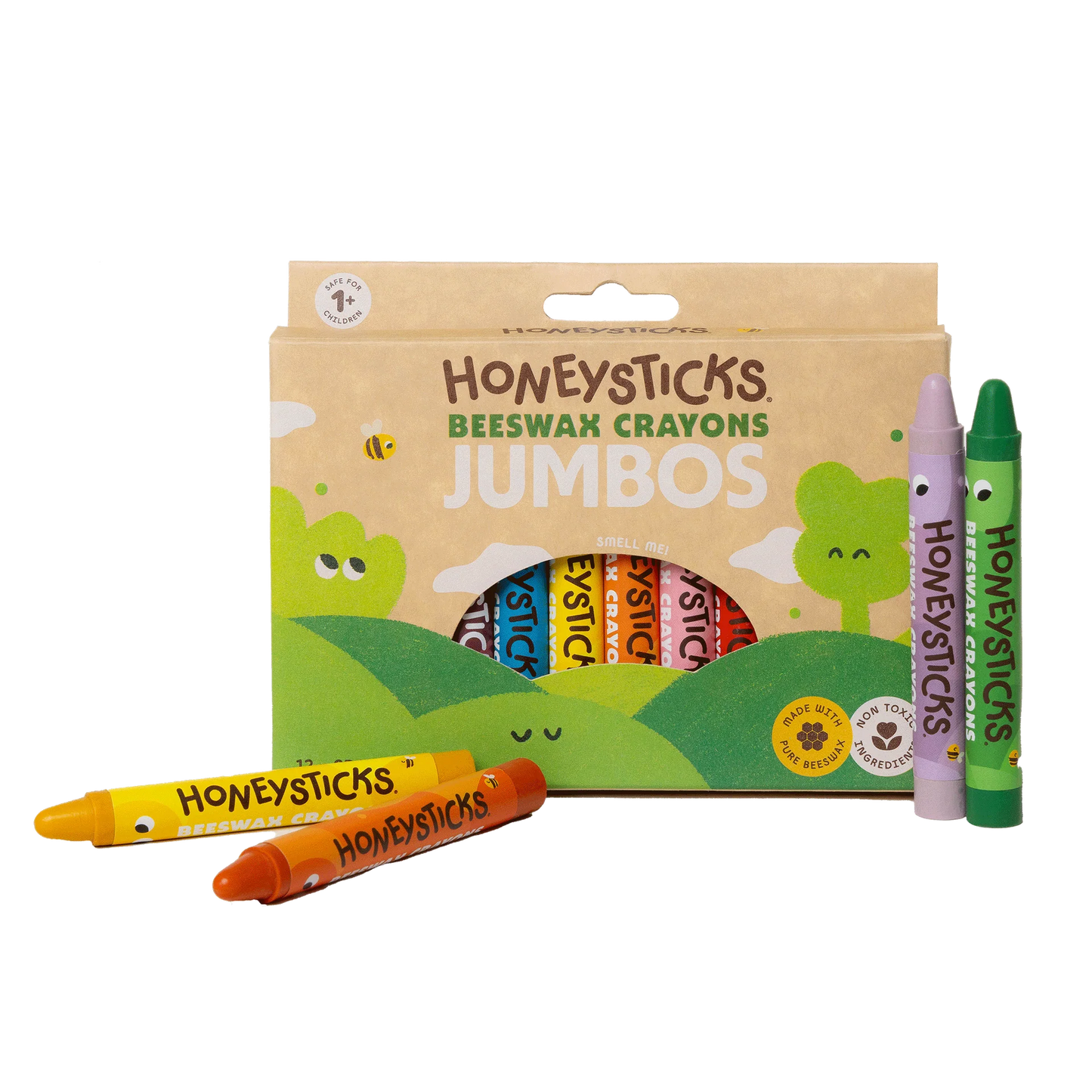 Honeysticks Beeswax Crayons Jumbo 12 Pack