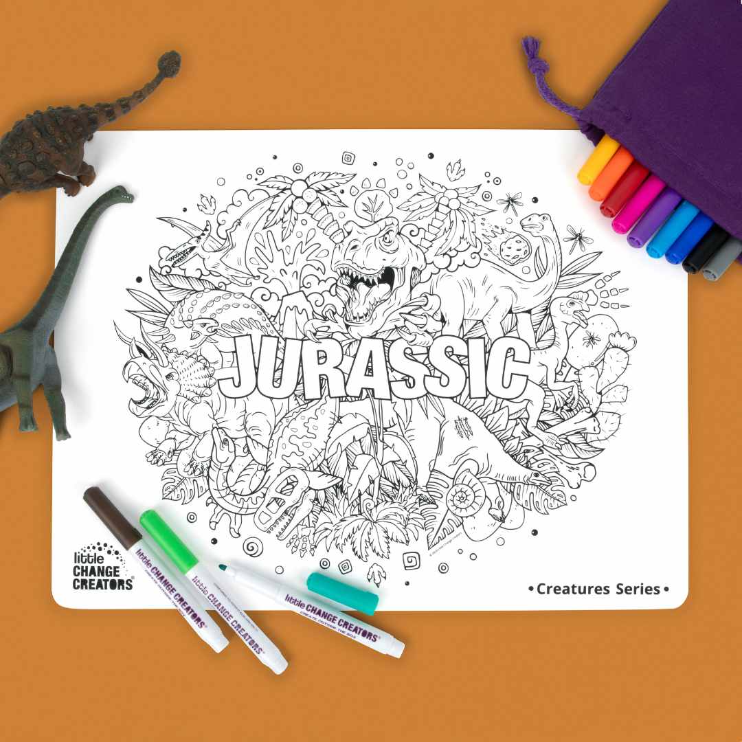 Little Change Creators Re-FUN-Able Colouring Set Jurassic